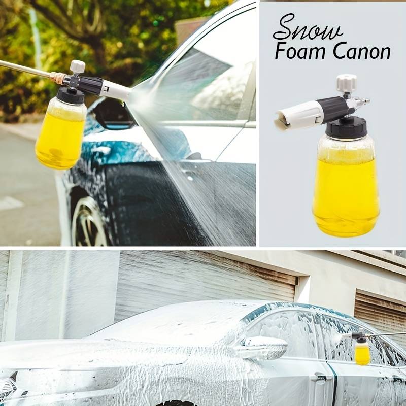 Snow Foam Cannon For Pressure Washer, Heavy Duty Car Wash Foam Gun, Upgrade  Foam Lance With 33.81oz Transparent Bottle, Additional Orifice Nozzle 1.1